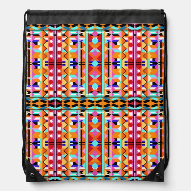 Eye Play Drawstring Backpack by KCS (Front)