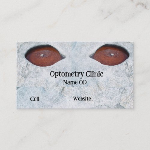 eye pupil size glasses spectacle eye care business card
