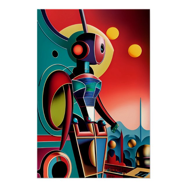 Eye Robot - Ken Gage Surreal Art Poster (Front)