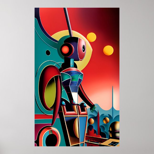 Eye Robot - Ken Gage Surreal Art Poster (Front)