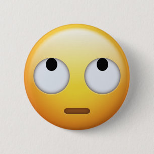 Eye Roll Emoji Pin