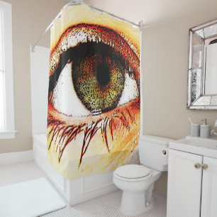 Eye sca shower curtain