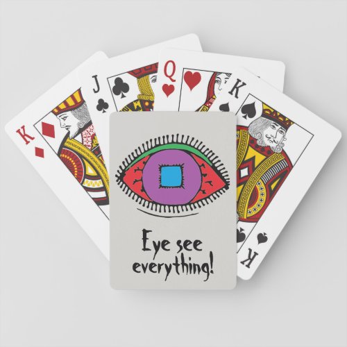 Eye see everything Cool Eye Design Poker Cards