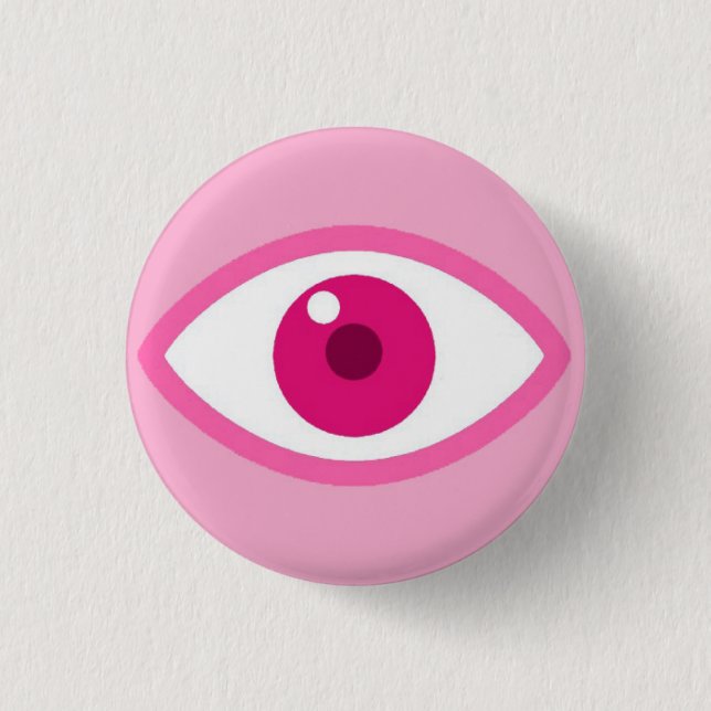 Eye See You Pink Button (Front)