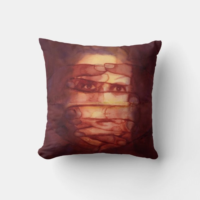 Eye Shadow Throw Pillow (Front)