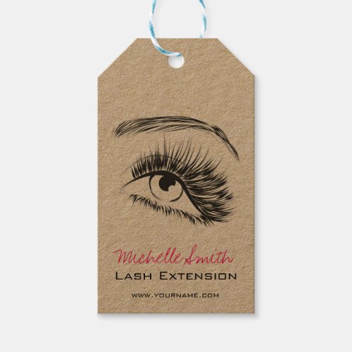 Eye Sketch Mascara Lash Extension Gift Tags