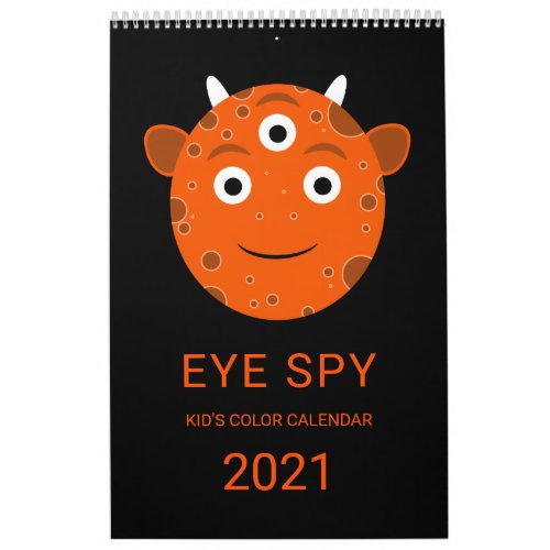 EYE SPY Color Monsters Calendar