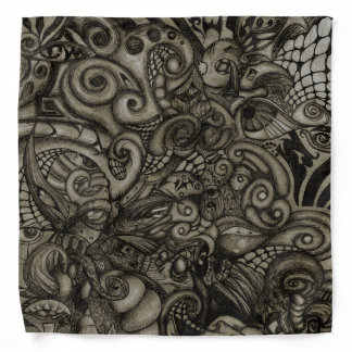 Eye-Spyder Demon Abstract Tribal ArtWork Bandana