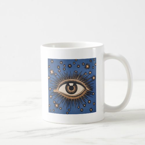 Eye Stars Moon Celestial Nouveau Coffee Mug