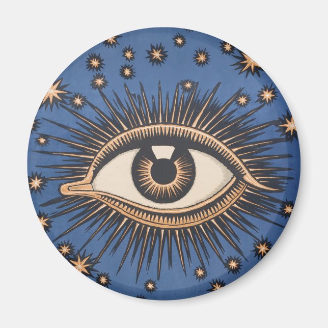 Eye Stars Moon Celestial Nouveau Magnet (Front)