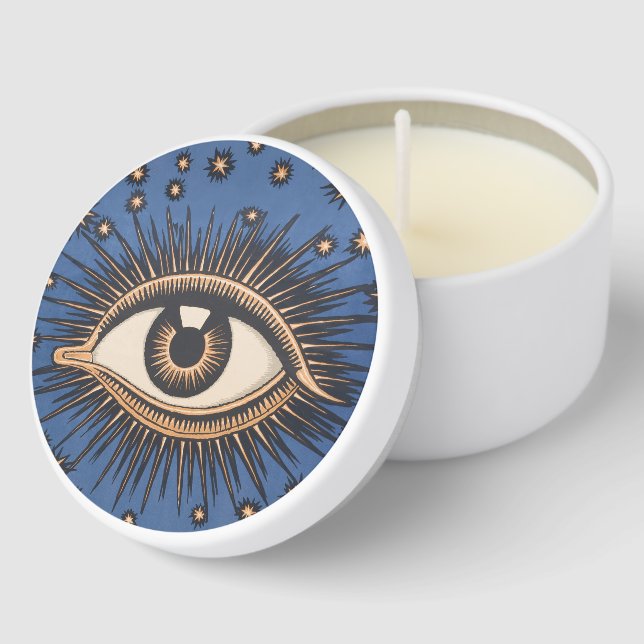 Eye Stars Moon Celestial Nouveau Mini Candle Favors (Corner)