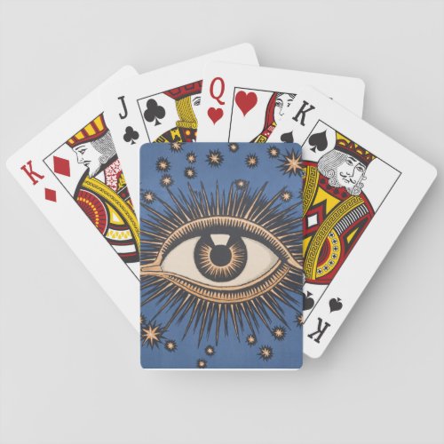 Eye Stars Moon Celestial Nouveau Playing Cards