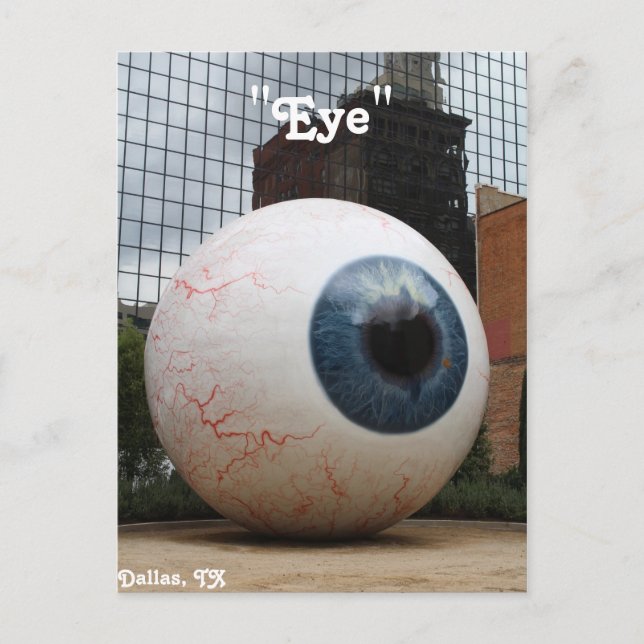 Eye Statue # 4 Postcard (Front)
