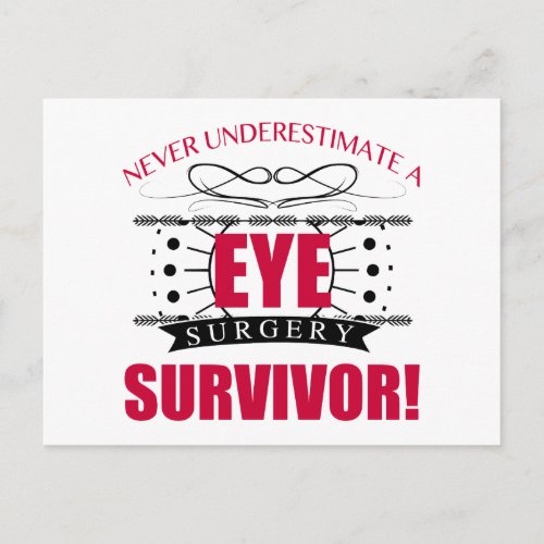 Eye Surgery Survivor Postcard