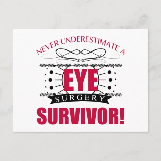 Eye Surgery Survivor Postcard (Front)