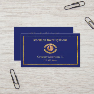 Eye Symbol Private Investigation  Business Card