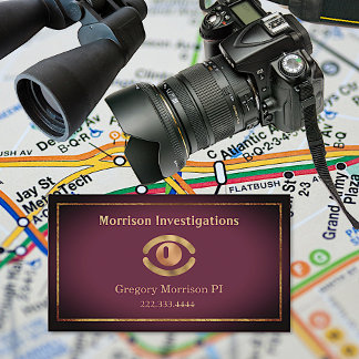 Eye Symbol Private Investigation  Business Card