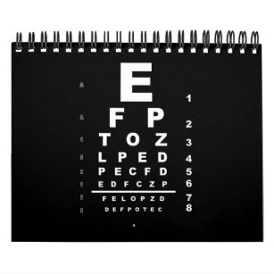 Eye Test Chart Calendar