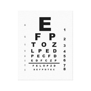 eye exam posters prints zazzle