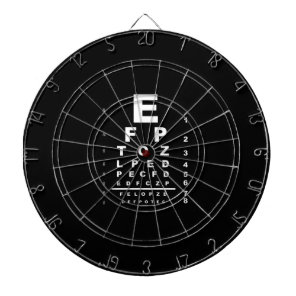 Eye Test Chart Dart Board