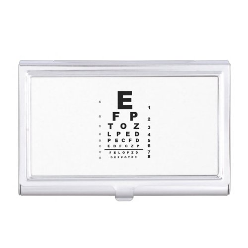 Eye Test Chart Exam Business Card Case