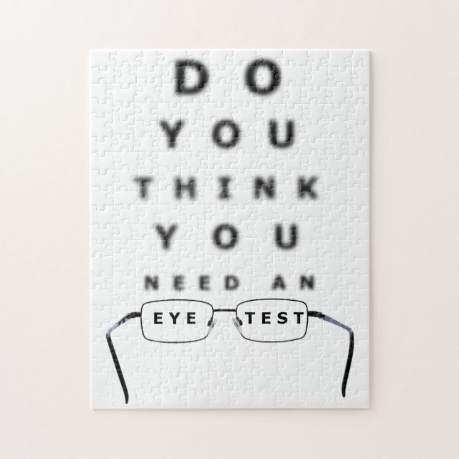Eye Test Chart Jigsaw Puzzle (Vertical)