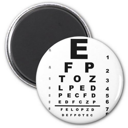 Eye Test Chart Magnet