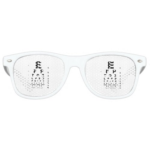 Eye Test Chart Retro Sunglasses