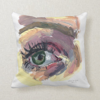 eye throw pillow