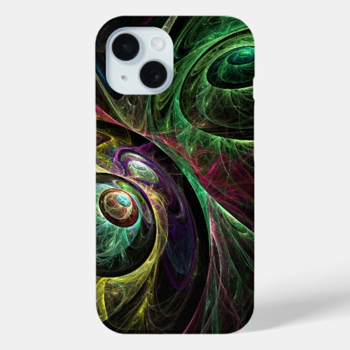 Eye to Eye Abstract Art iPhone 15 Case