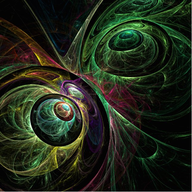 Eye to Eye Abstract Art Cutout (Front)