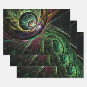 Eye to Eye Abstract Art Wrapping Paper Sheets