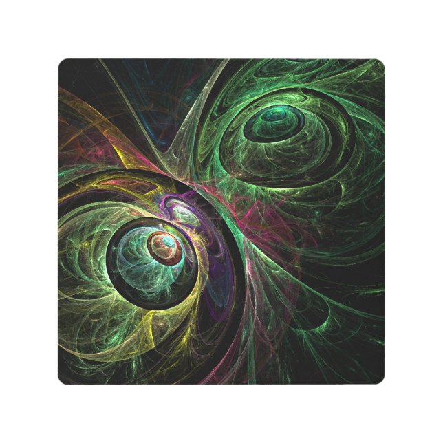 Eye to Eye Abstract Metal Wall Art (Front)