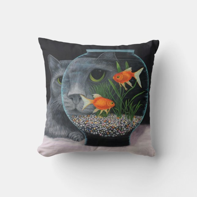 Eye to Eye Throw Pillow (Front)