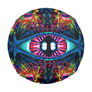 Eye Twisted and Trippy Painting Baseball