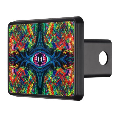 Eye Twisted and Trippy Painting Hitch Cover