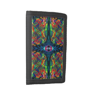 Eye Twisted and Trippy Painting Tri-fold Wallet