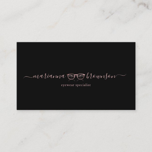 Eye wear business card