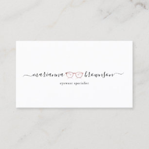 Eye wear Glasses Business Card