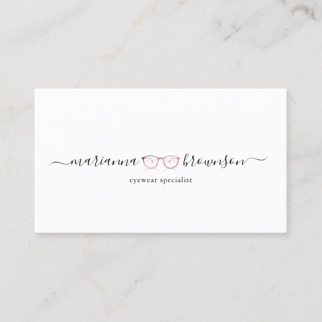 Eye wear Glasses Business Card