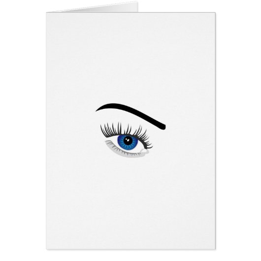 Eye with contact lens cards (Front)