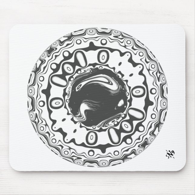 Eye with hypnotic pupil (or whatever you see) mouse pad (Front)