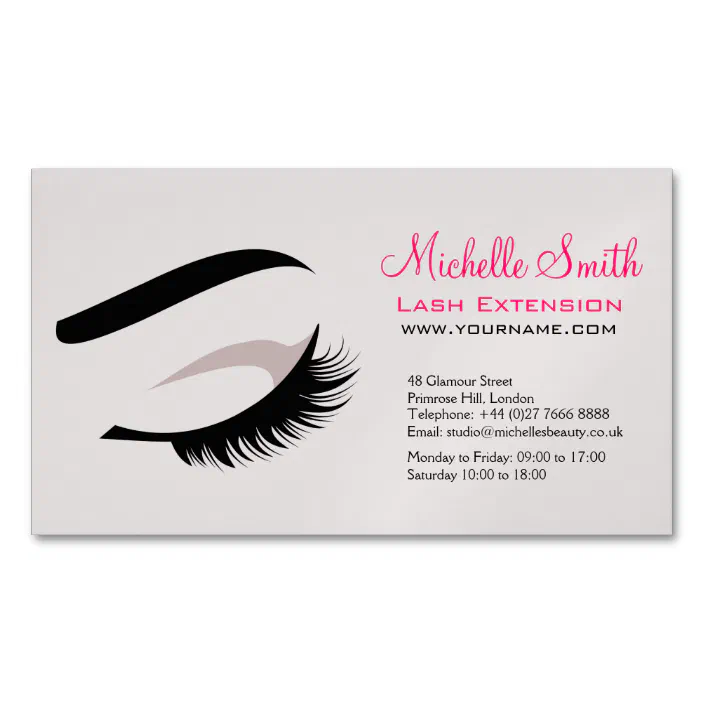 Lash Business Card Lash Artist Loyalty Card Template Branding Card for Brow Artist Elegant Beauty Artist Salon Appointment Card