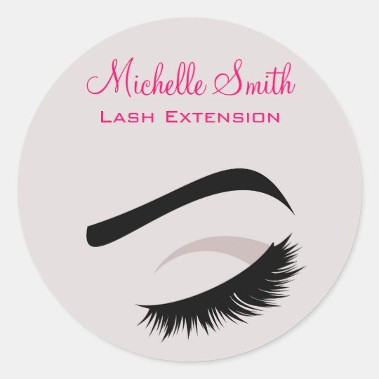 Sticker labels for lashes