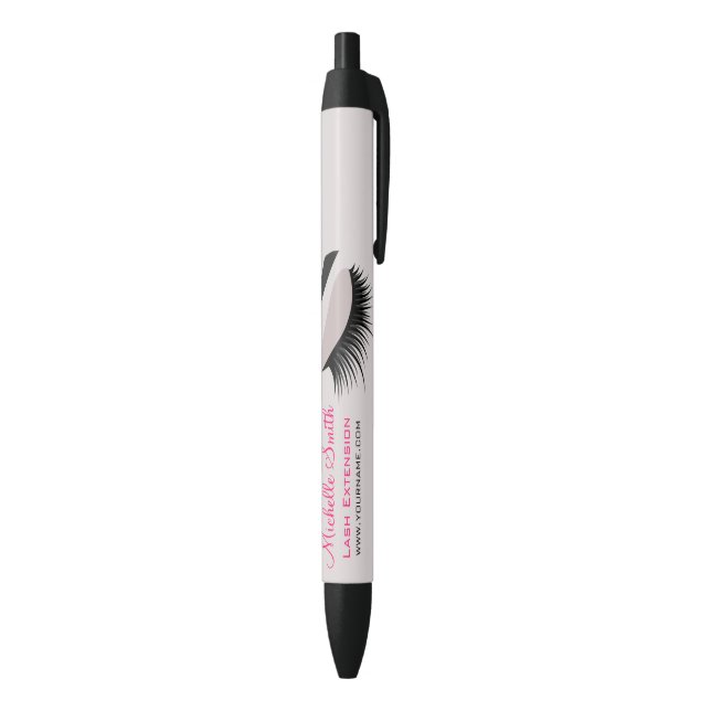 Eye with long lashes lash extension branding pen (Bottom (Vertical))