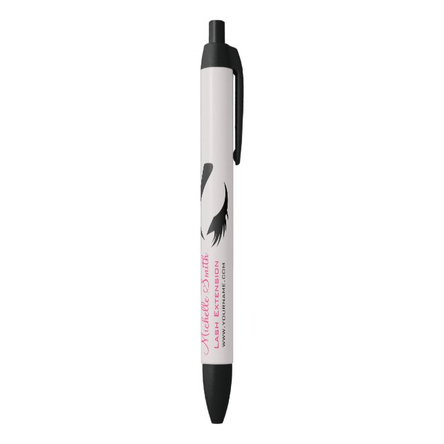 Eye with long lashes lash extension branding pen (Bottom (Vertical))