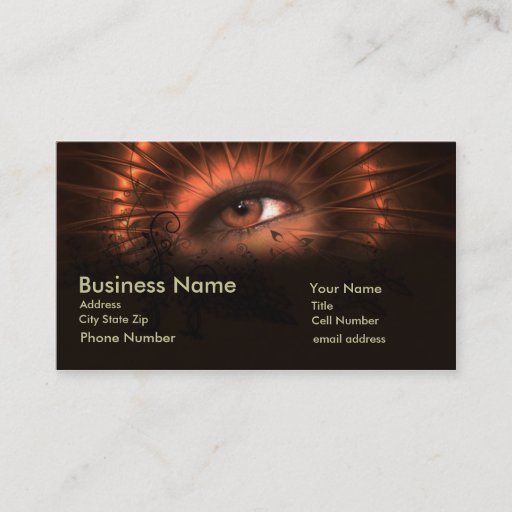 Customizable Eye Witness Business Card Template