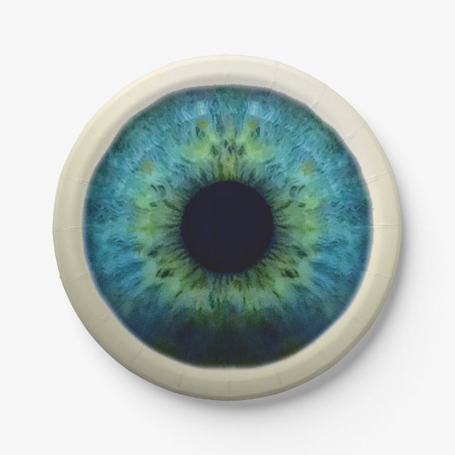 EYEBALL! (A great Halloween novelty item!) ~ Paper Plates (Front)