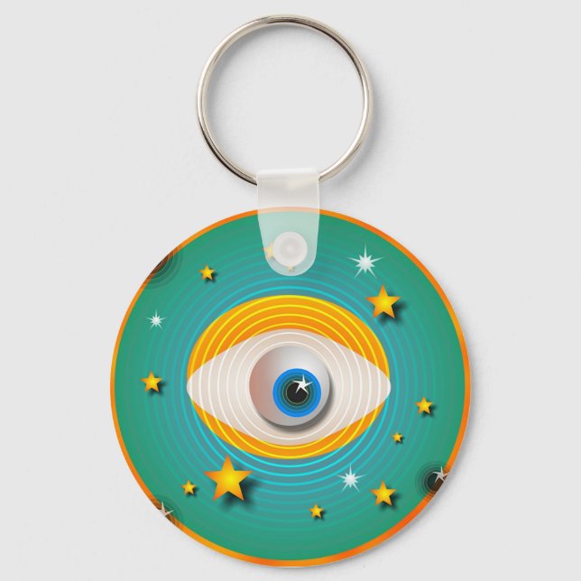 Eyeball Abstract Keychain (Front)