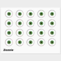 Eyeball Classic Round Sticker | Zazzle